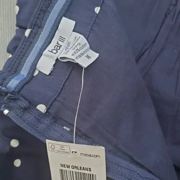 🔥 POLKA DOT BAR III NWT STRAPLESS SWEETHEART NECKLINE SHIFT DRESS SIZE 16 - Picture 10 of 15